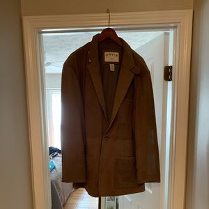 NWOT Orvis leather blazer size 48